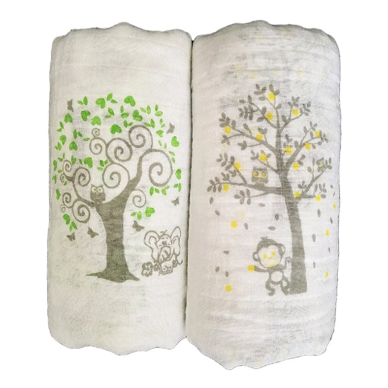 Muslin Swaddle Blankets 2 Pack