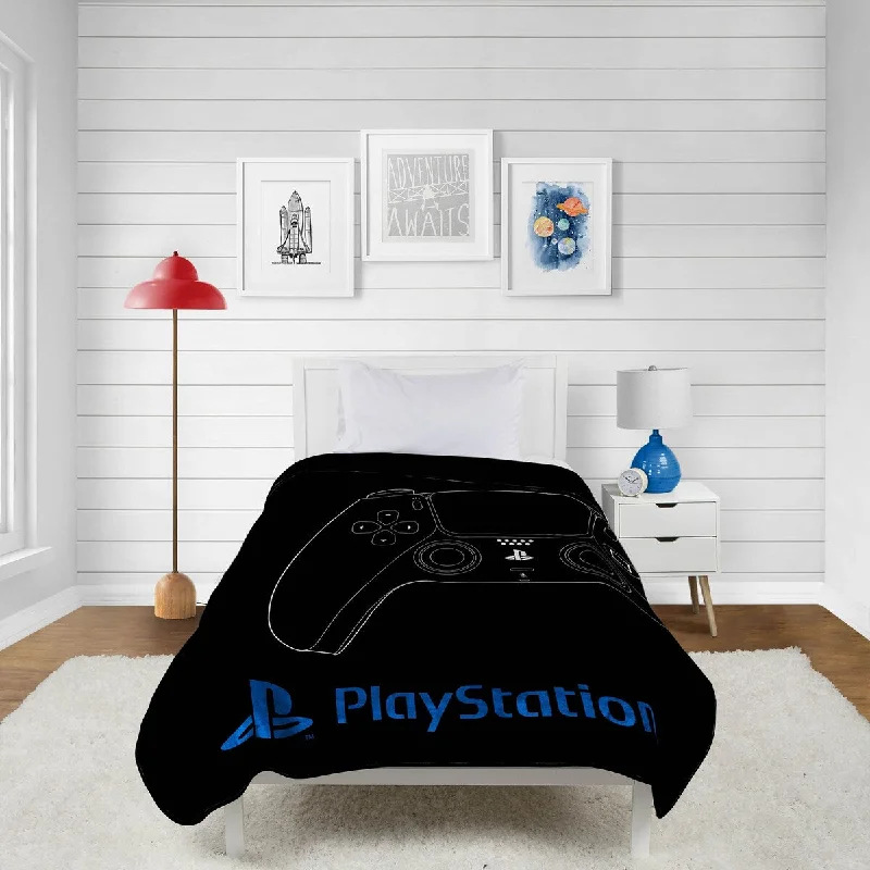 PlayStation Vintage Hardware Silk Touch Throw 46x60