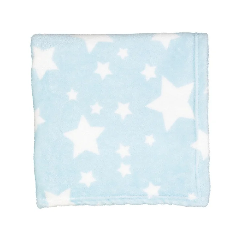 Plush Fleece Star Print Baby Blanket