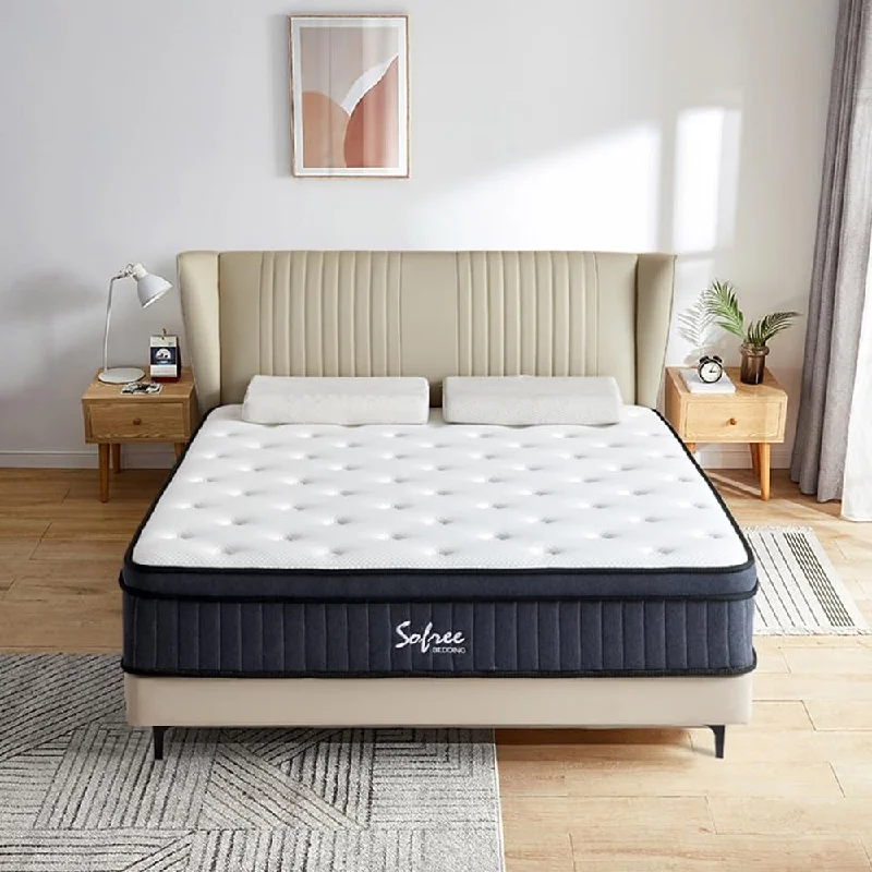 Queen Mattress, 12 Inch Memory Foam Hybrid Mattress Queen Size, Pocket Spring Mattress in a Box for Motion Isolation