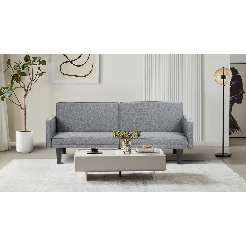 Sofa Bed Convertible Sectional Sleeper Couch, Loveseat Bed with Tapered Legs for Living Room, Study, Dorm, Office