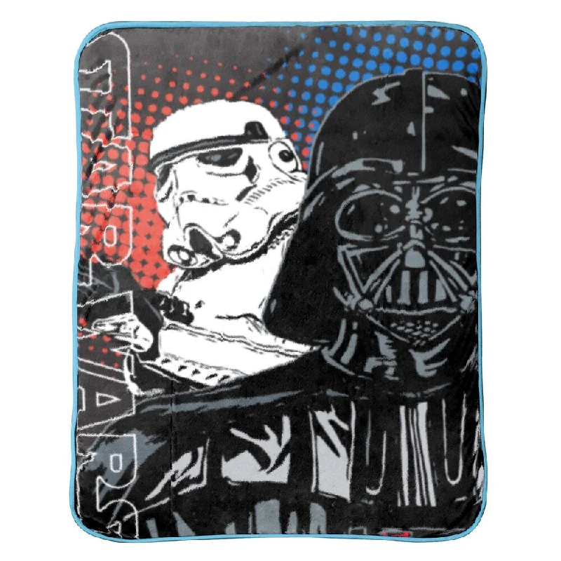 Star Wars Classic Grid 2 Coral Fleece Throw