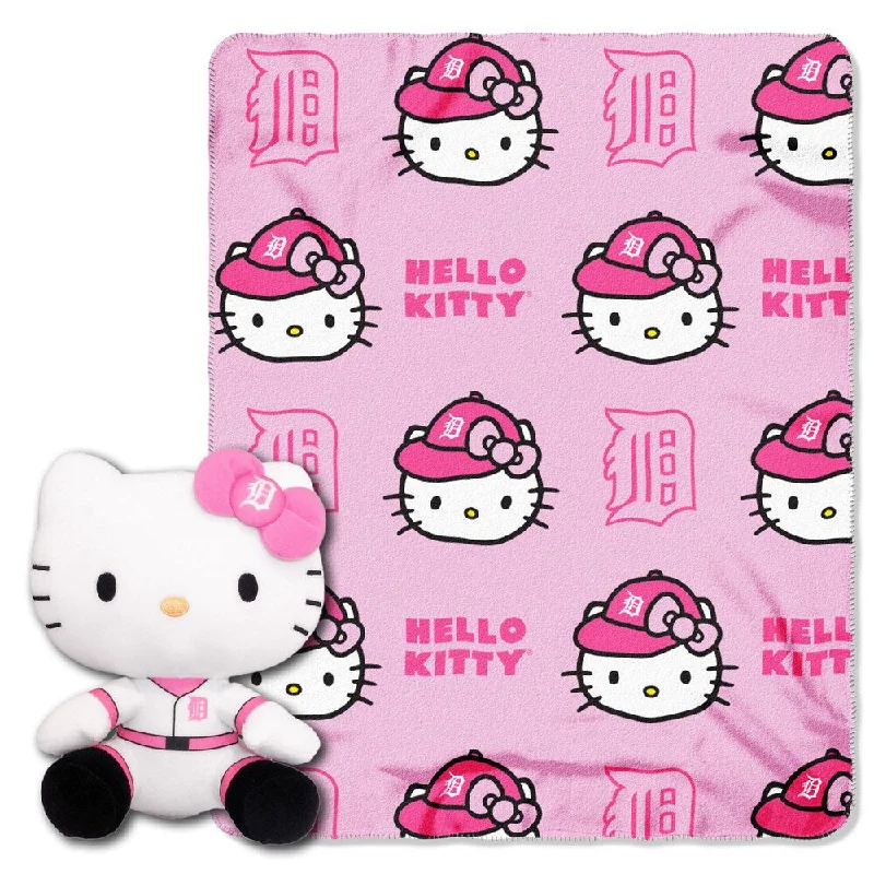 The Northwest COK 027 Tigers Hello Kitty Multicolor Polyester Doll with Throw