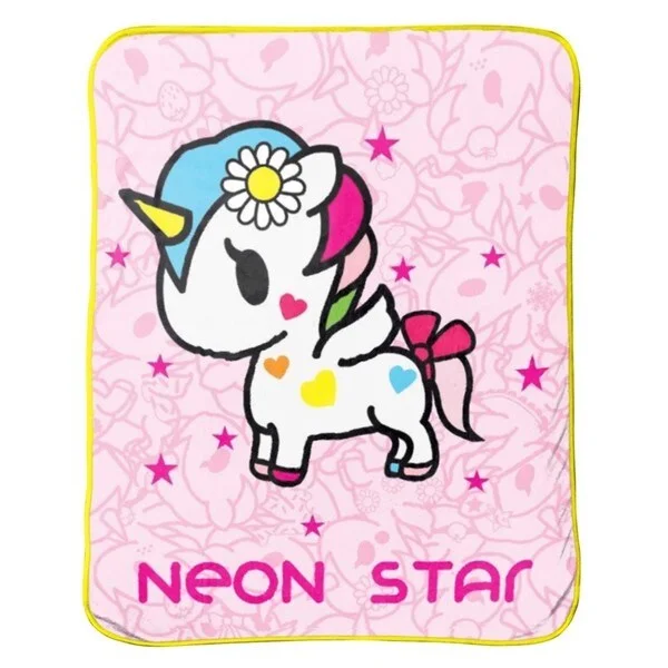 Tokidoki I love Unicorns Silk Touch Throw