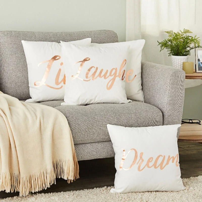 4Pcs Live Laugh Love Pillow Covers