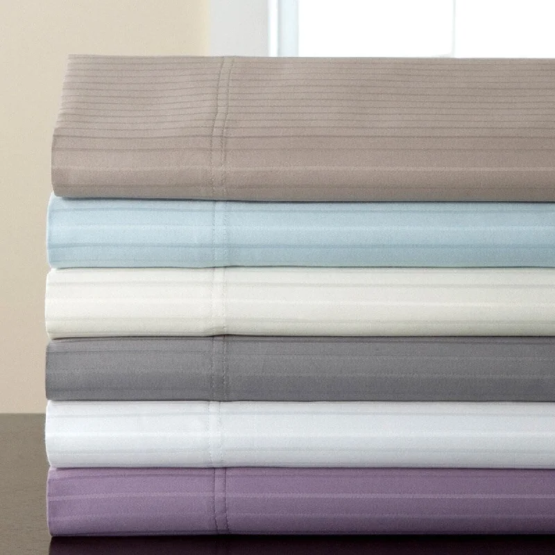 800 Thread Count Valencia Stripe Cotton Rich 6-piece Sheet Set