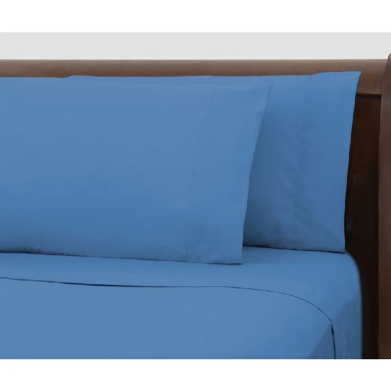 Bright Ideas Blue Wrinkle-resistant Sheet Set