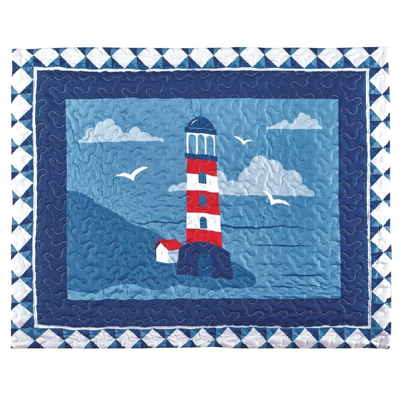 Classic Cape Cod Lighthouse Nautical Pillow Sham