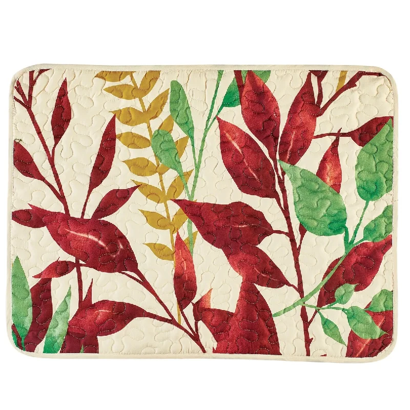 Colorful Arching Autumn Garden Leaves Pillow Sham