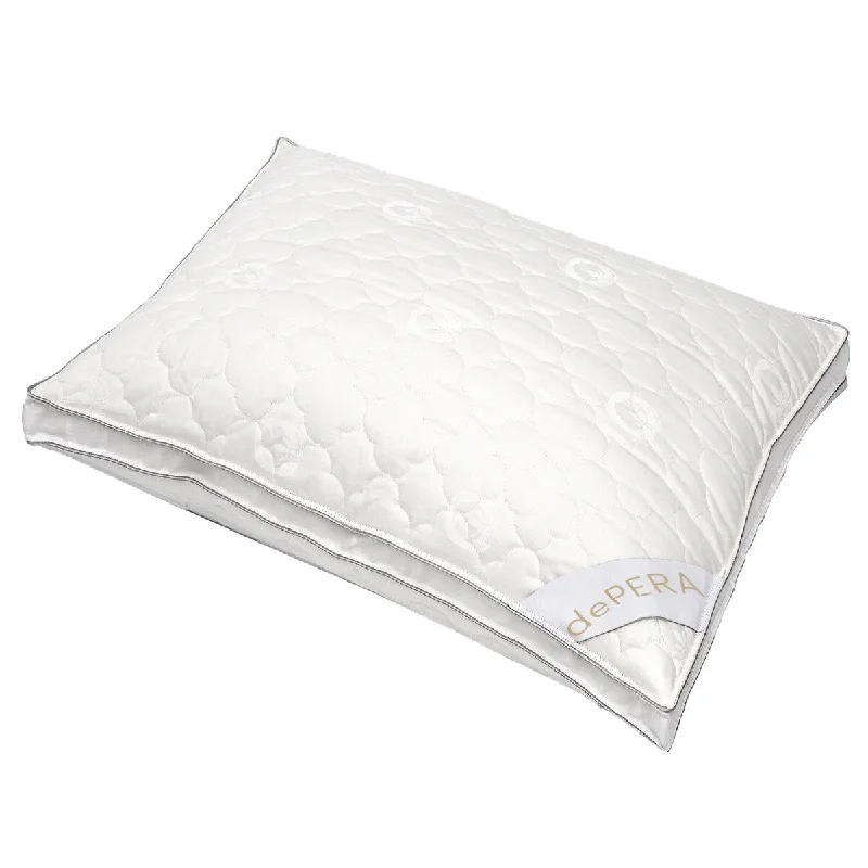 Depera Home Luxury Cotton Queen Pillow - Medium - White