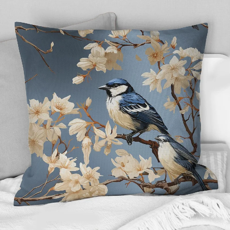 Designart "Bird Tapestry Symphony I" Animal Printed Throw Pillow