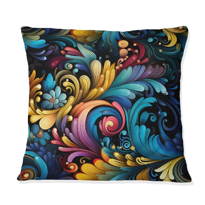 Designart "Cultural Tapestry Paisley Pattern I" Paisley Printed Throw Pillow