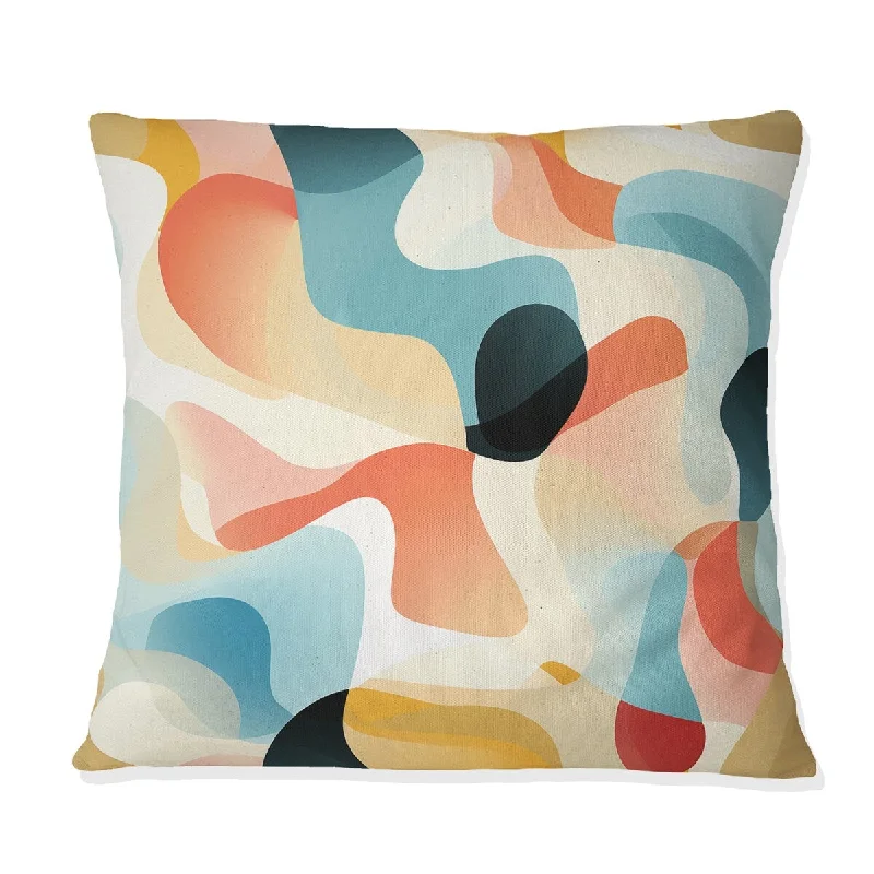 Designart "Minimalist Abstraction V" Geometric Printed Throw Pillow