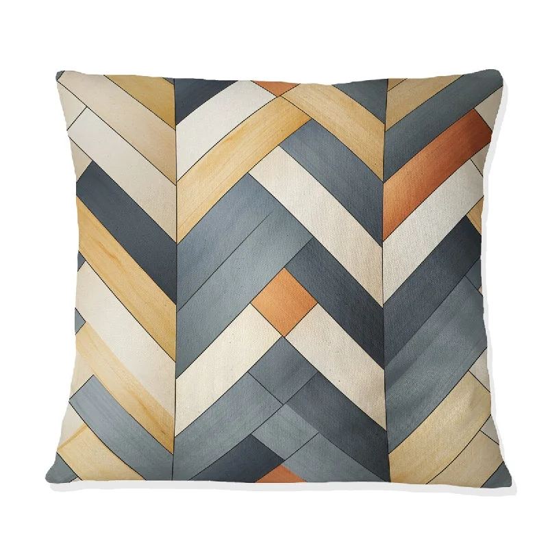 Designart "Scandinavian Harmony II" Geometric Printed Throw Pillow