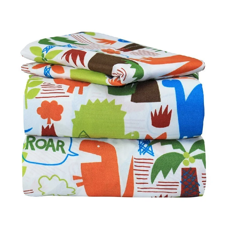 Dinosaur Jungle Twin Sheet Set