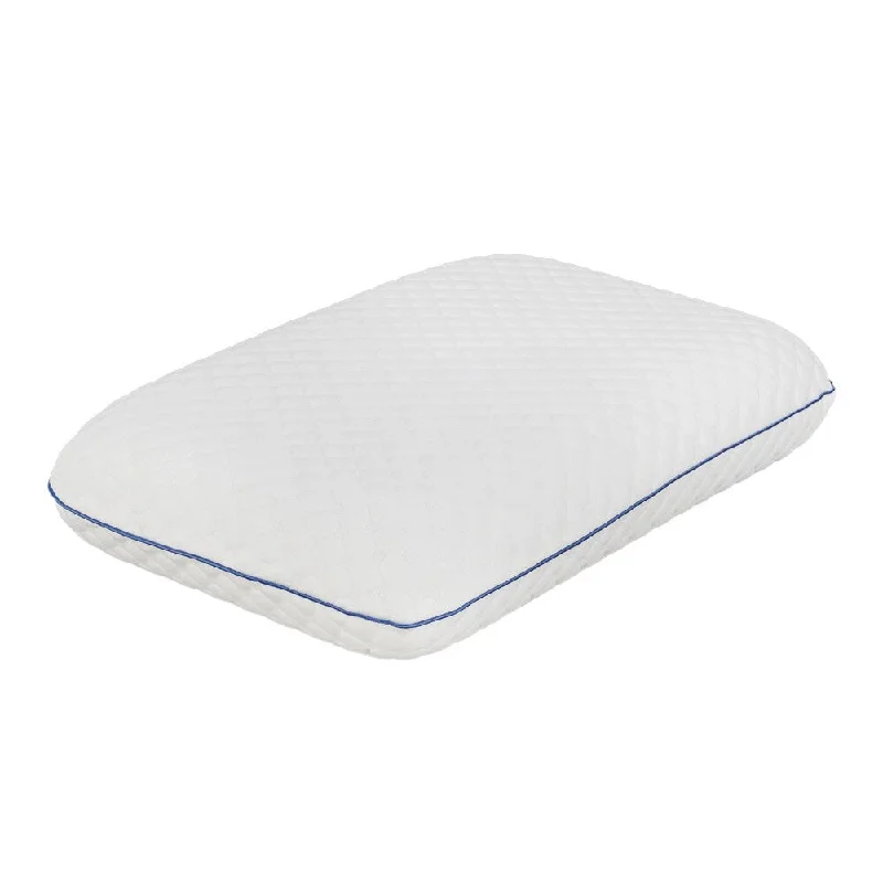 Gel Memory Foam Punching Bread Pillow - White