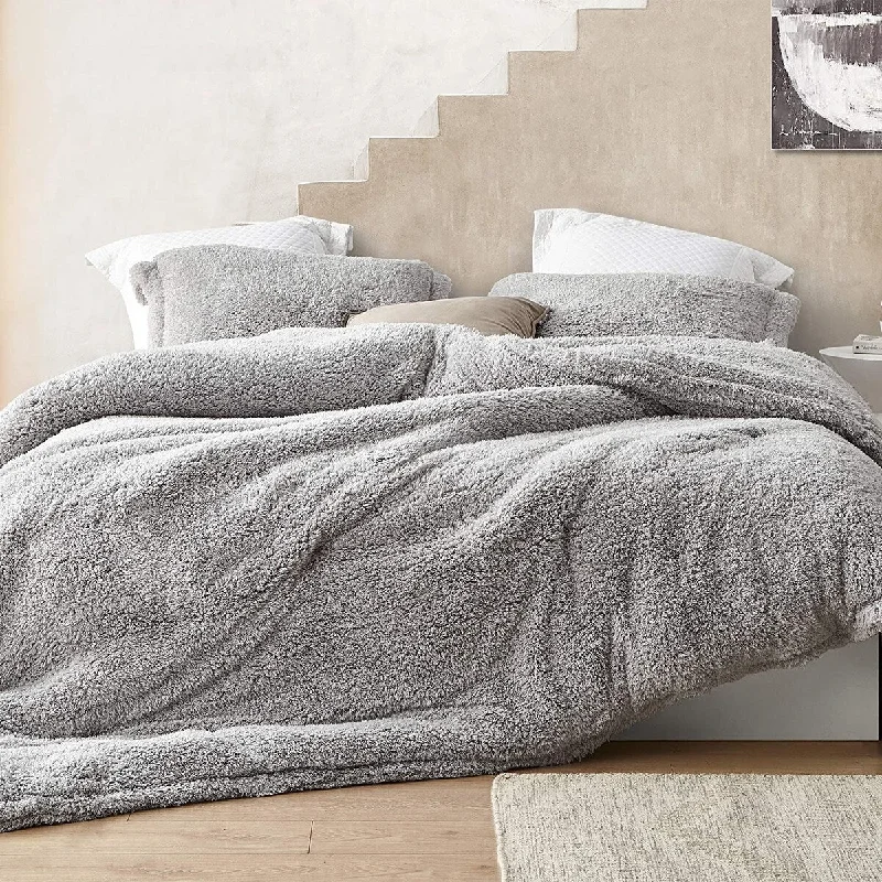 I Know You Know - Coma Inducer® Oversized Comforter Set - Quiet Grey