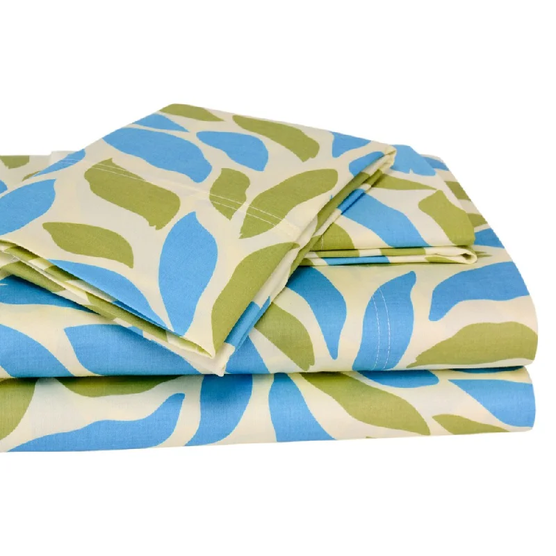 Malaga Print All Cotton 4-piece Sheet Set