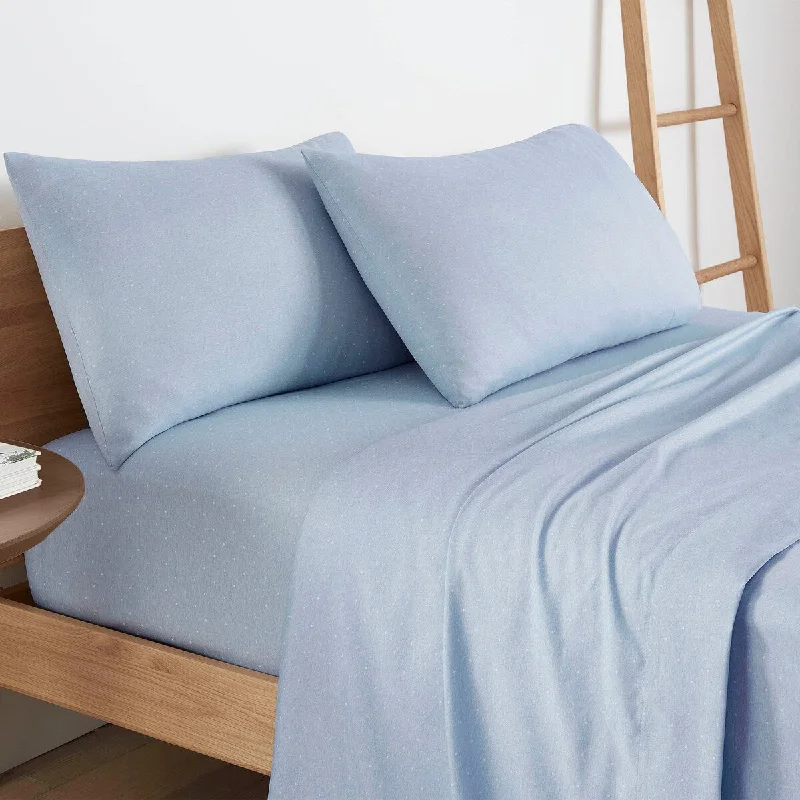 Martex Bristol Dot Light Blue Sheet Set