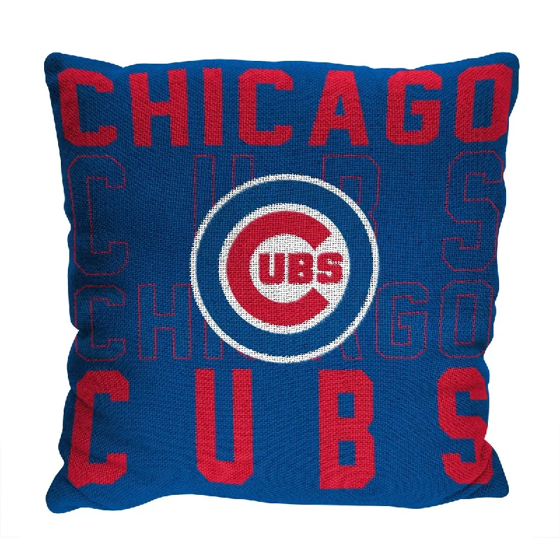 MLB 130 Cubs Stacked Pillow - Blue