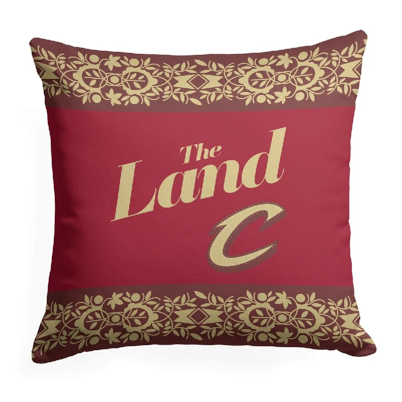 NBA City Edition 23-24 Cavaliers Printed Throw Pillow - Red