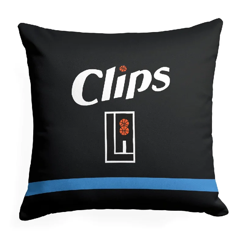 NBA City Edition 23-24 Clippers Printed Throw Pillow - Black