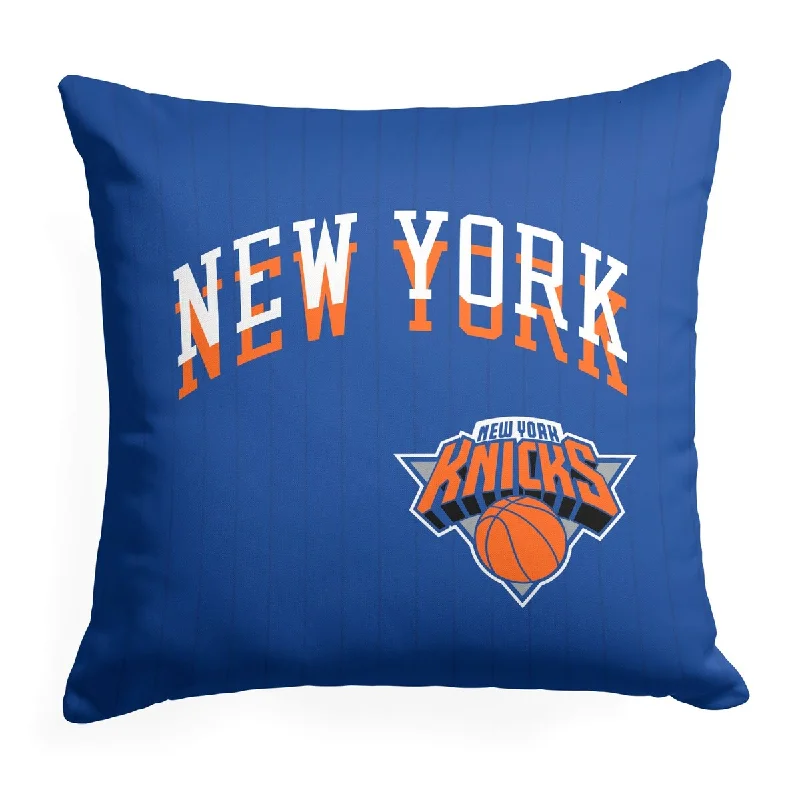 NBA City Edition 23-24 Knicks Printed Throw Pillow - Blue