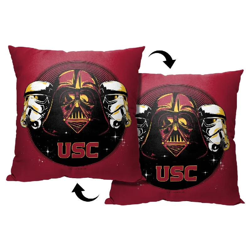 NCAA Star Wars Cobranding Recruit USC Printed Throw Pillow - Red