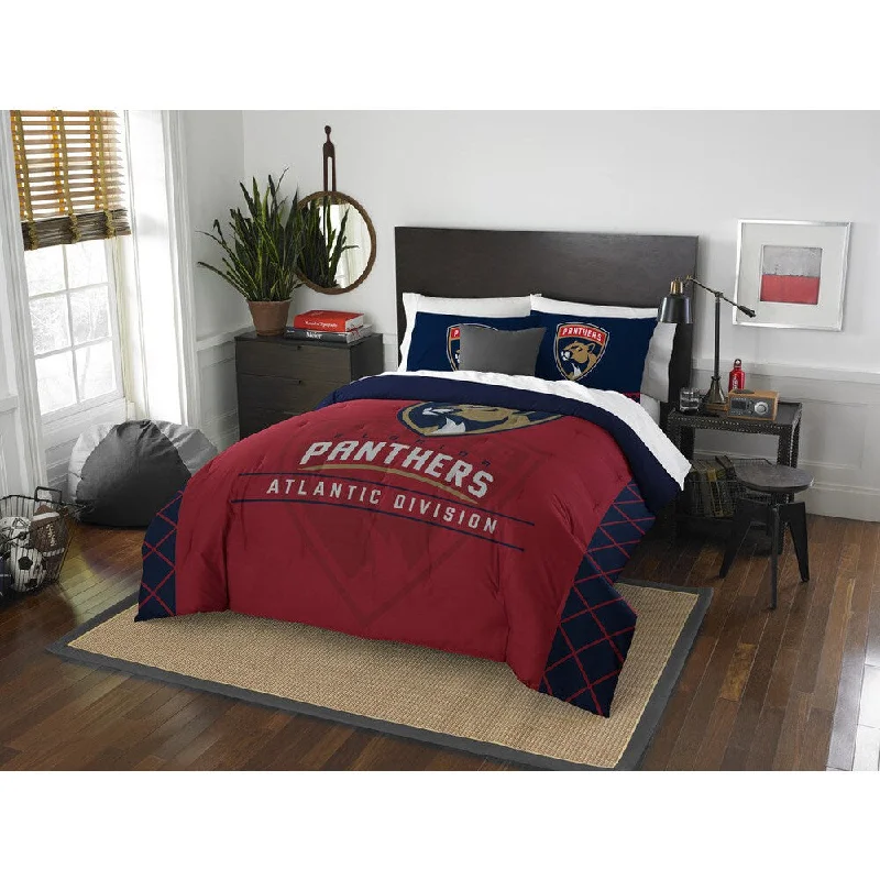 The Northwest Company NHL Florida Panthers Draft Full/Queen 3-piece Comforter Set