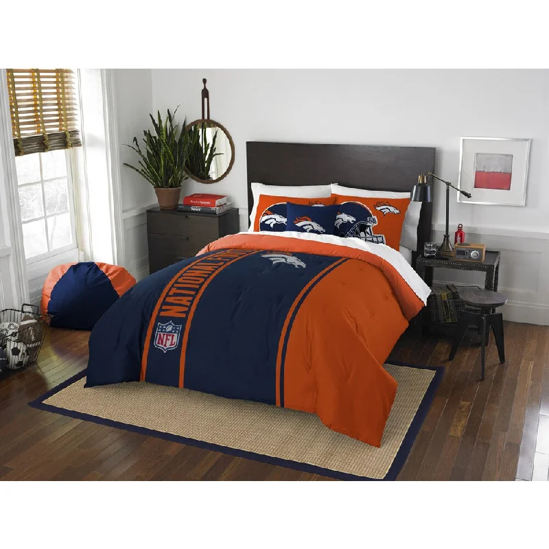 The Northwest Company Official NFL Denver Broncos Full Applique 3-piece Comforter Set