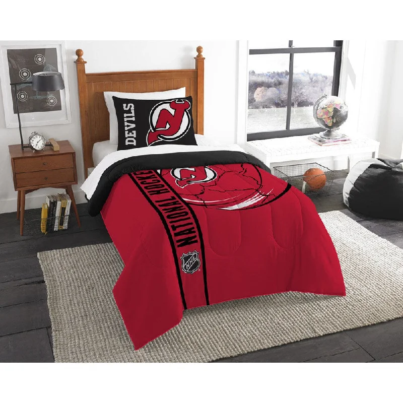 The Northwest Company Official NHL New Jersey Devils Printed Twin 2-piece Comforter Set