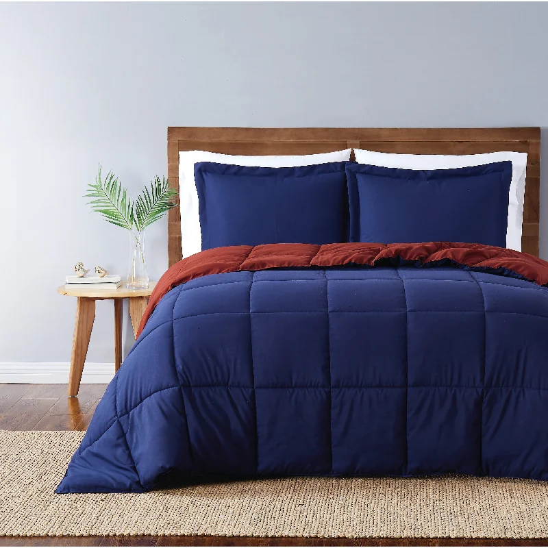 Truly Soft Everyday Reversible Down Alternative 3-Piece Comforter Set