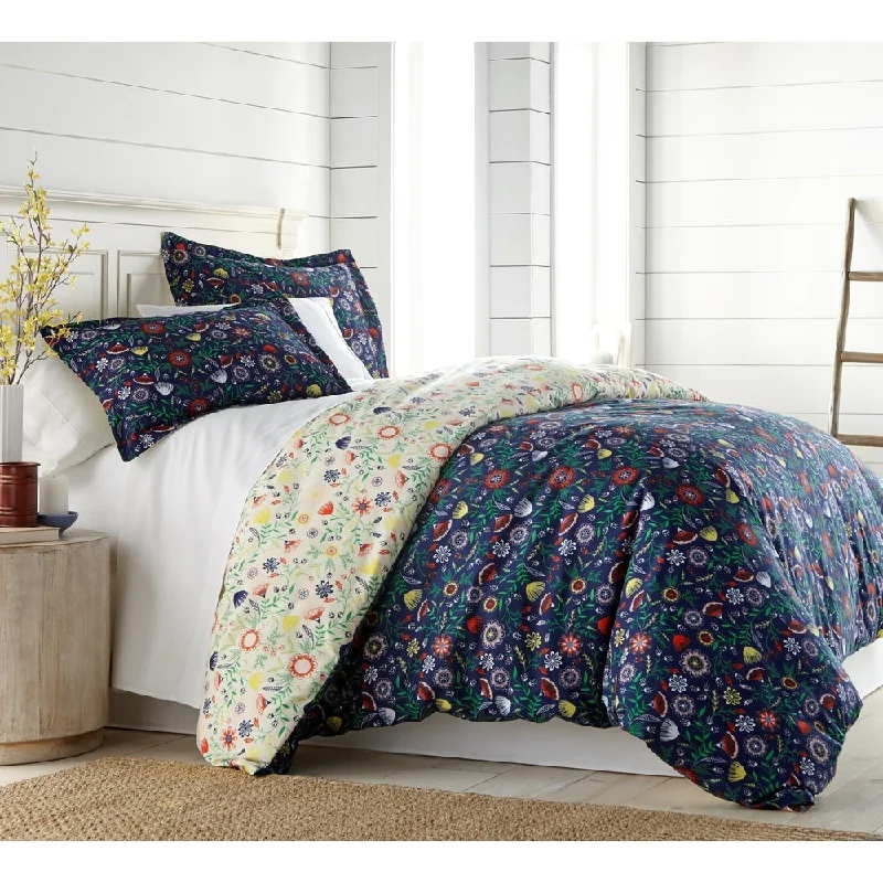 Vilano Plush All Seasons Boho Bloom Down Alternative 3-peice Comforter