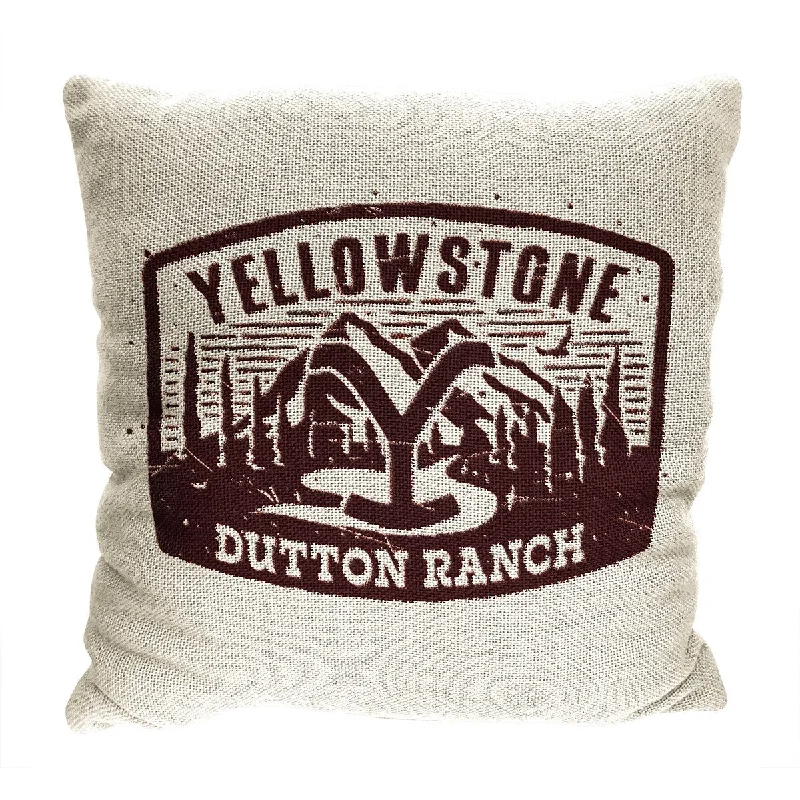 Yellowstone The Way Double Sided Jacquard Pillow - Red