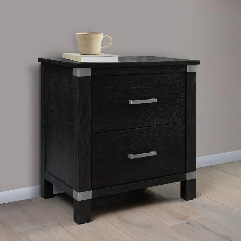 Abbyson Declan Two Drawer Nightstand