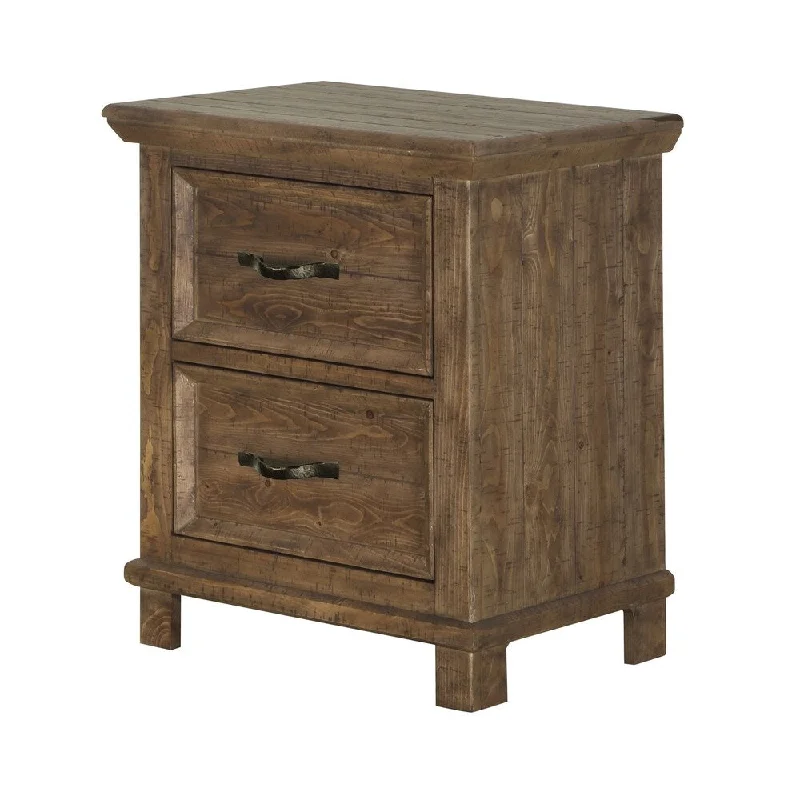 Canyon Road 2 Drawer Nightstand in Soft Caramel