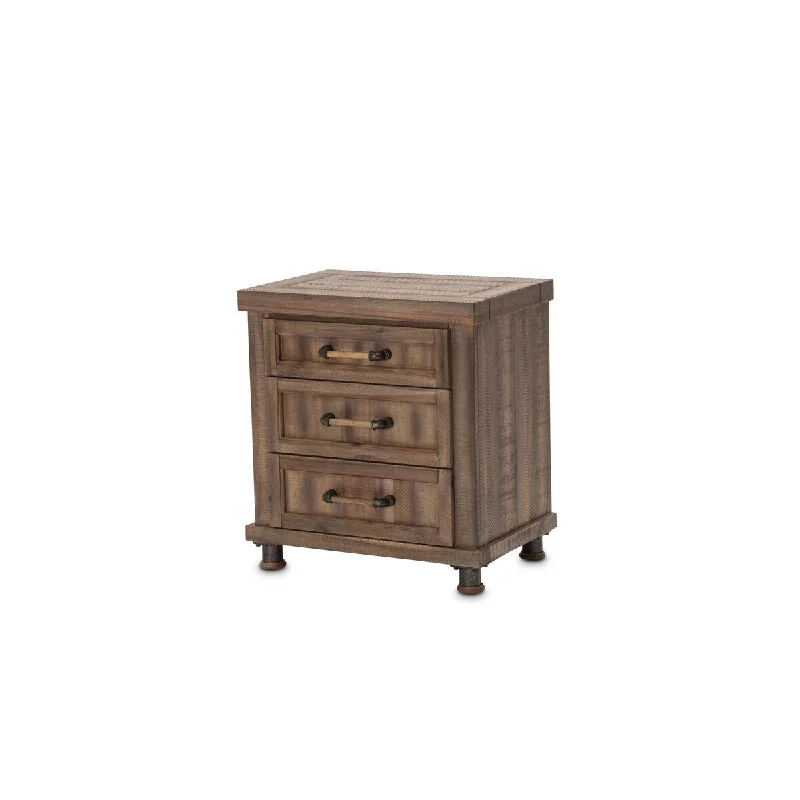 Crossings Reclaimed Barn 3-drawer Nightstand