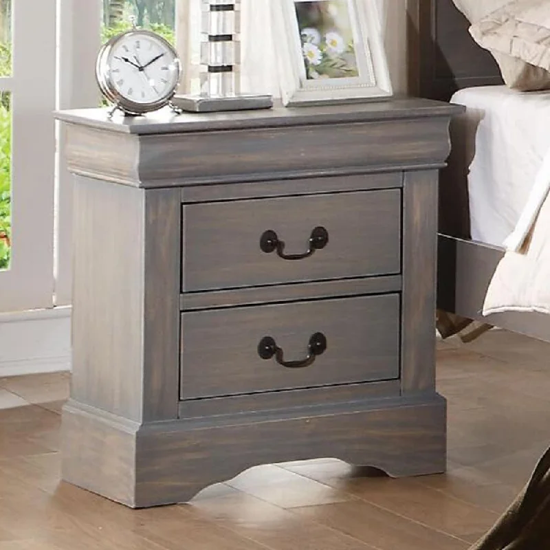 Nightstand in Antique Gray