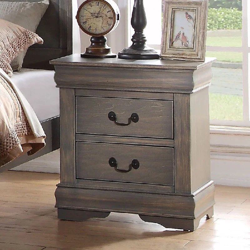 Nightstand in Antique Gray