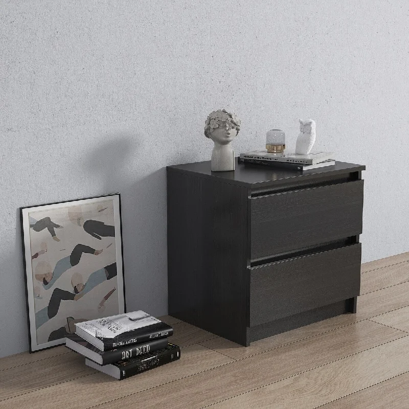 Nightstand with 2 Drawers