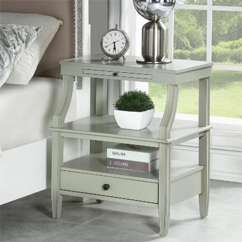 Storage Nightstand with Tapered Feet