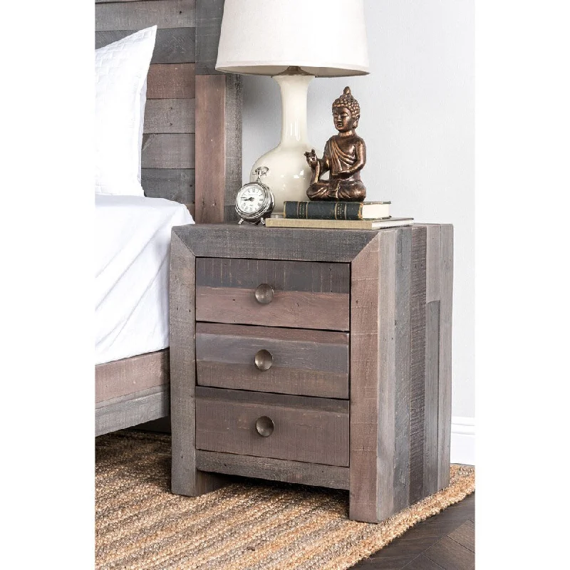 The Gray Barn Fairview 3-drawer Distressed Finish Nightstand