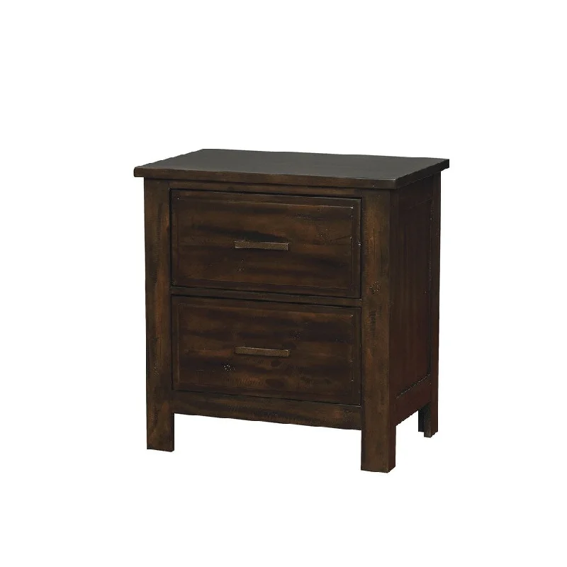 Williams Home Furnishing Canopus Night Stand in Dark Walnut Finish