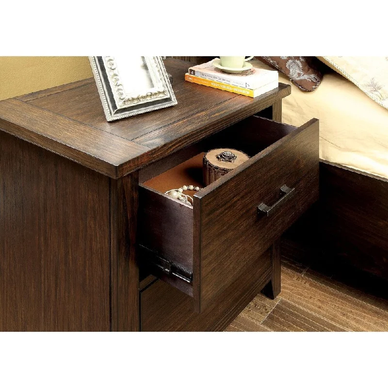 Williams Home Furnishing Ribeira Night Stand in Dark Walnut Finish