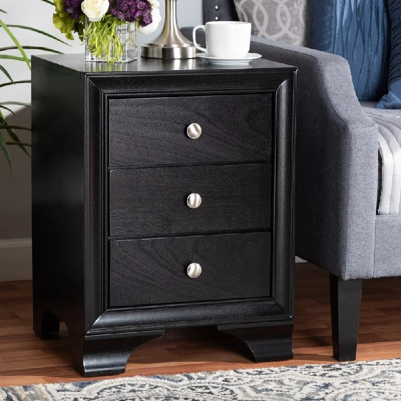 Gordon Classic and Traditional 3-Drawer Nightstand